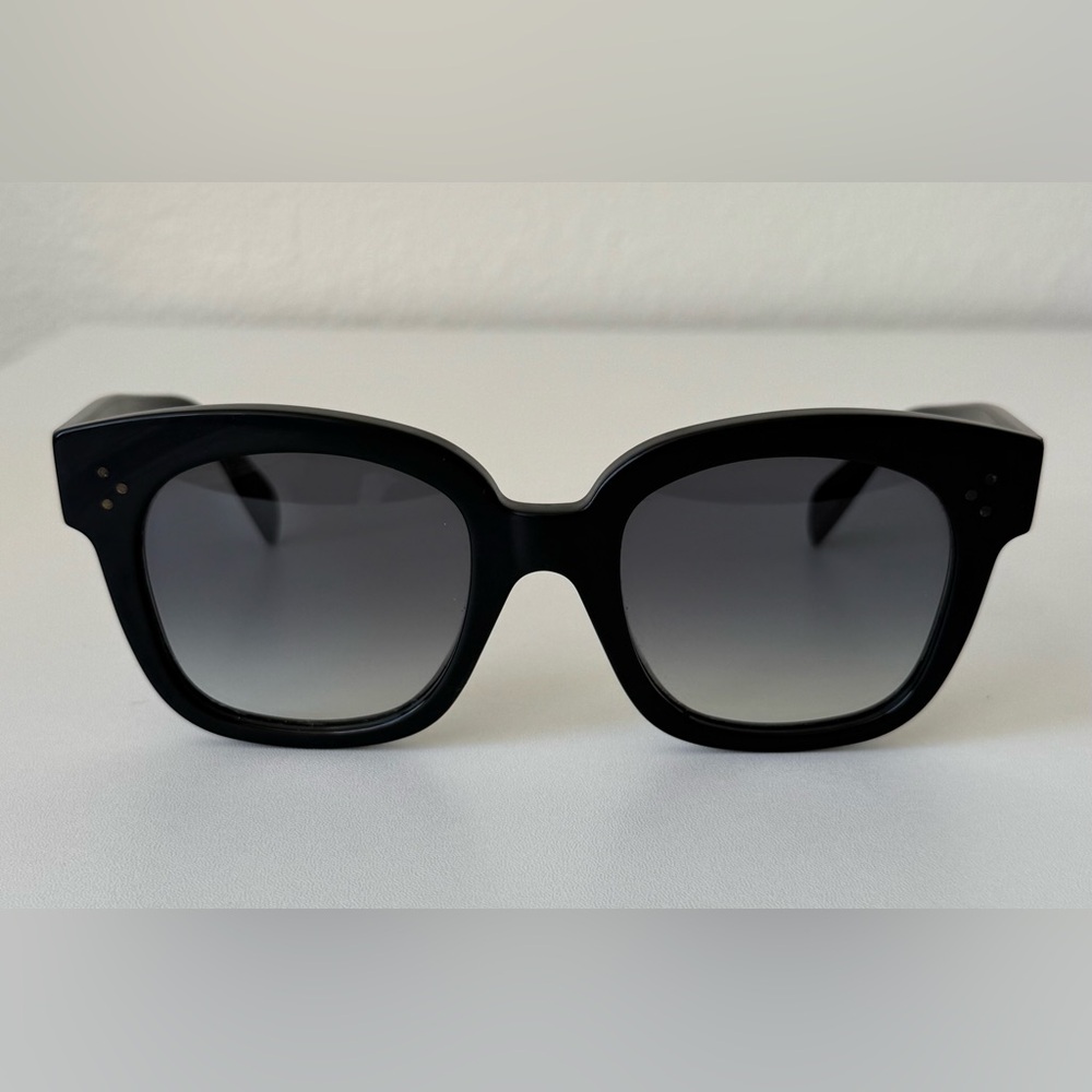 Celine Black Oversized Sunglasses with Chunky Frame